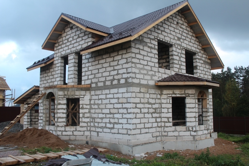 Строительство дома из пенобетона: проекты и цены, фото, отзывы владельцев